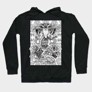 Sacred Goat Gemotrical Alchemical Astrology Magic Hoodie